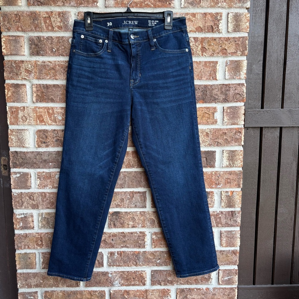 J. Crew Women's Dark Blue Straight Jeans